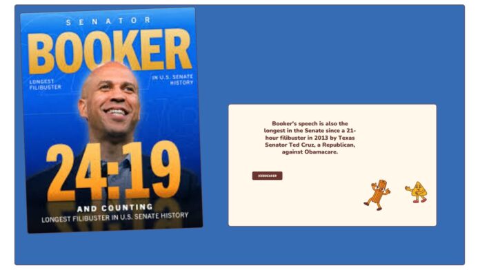 CORY BOOKER FILIBUSTER