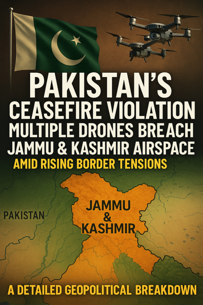 Multiple Drones Breach Jammu & Kashmir